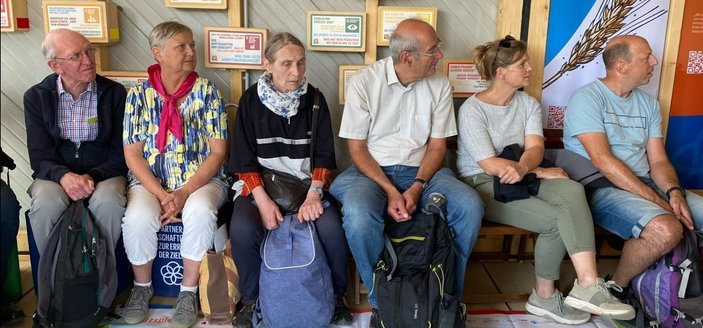 Eine Abordnung von 6 Personen auf der Buga