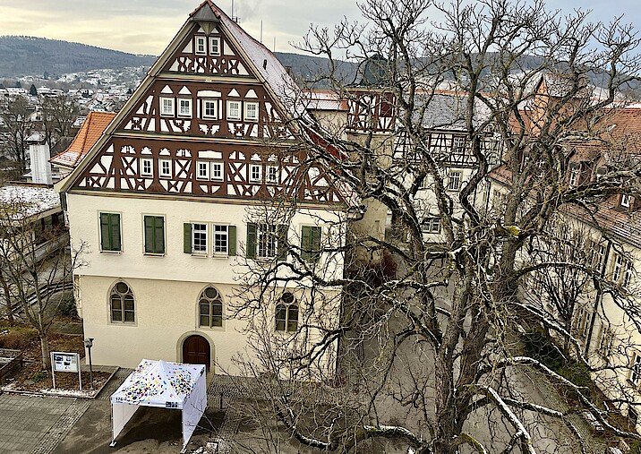 Schloss Stetten mit Fachwerk