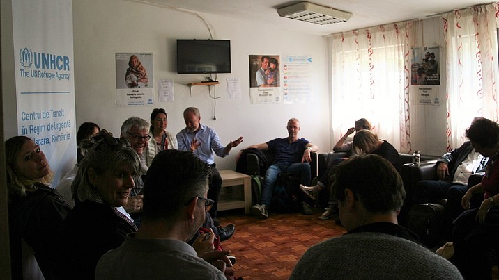 Abschlusstag der Hoffnung für Osteuropa-Expertenbegegnungsreise "Mit dem Strom - gegen den Strom" im Notaufnahmezentrum Timisoara in Rumänien.