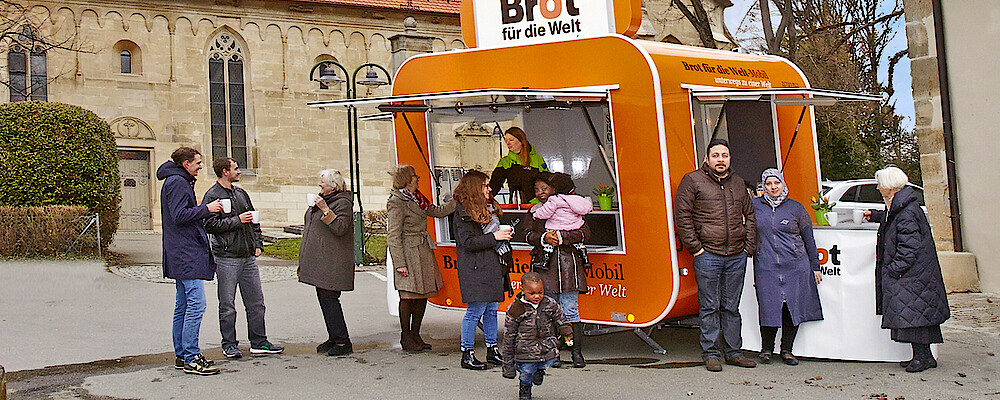 Das Brot für die Welt-Mobil unterwegs zu einer Welt